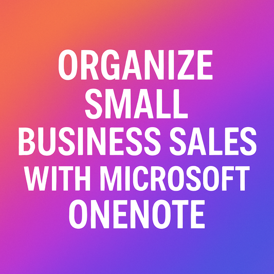 Organize Small Business Sales with Microsoft OneNote